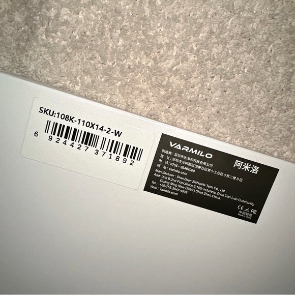 Varmilo 108-Key Dye Sub PBT Keycap Set - White and Grey - Picture 8 of 8